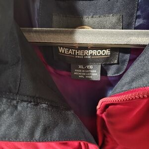 Weatherproof Red and Navy Jacket
